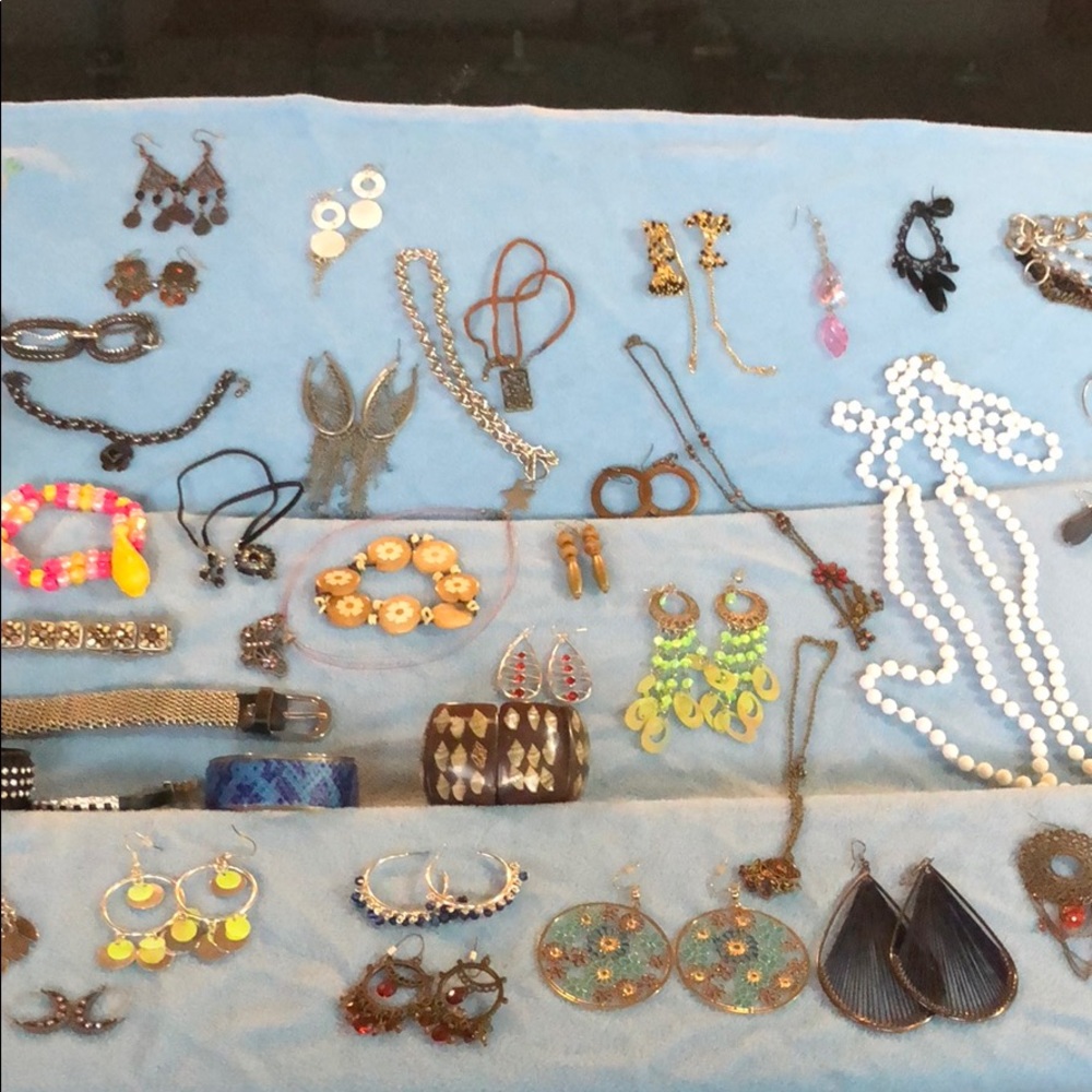 Whole lot of hippie jewelry